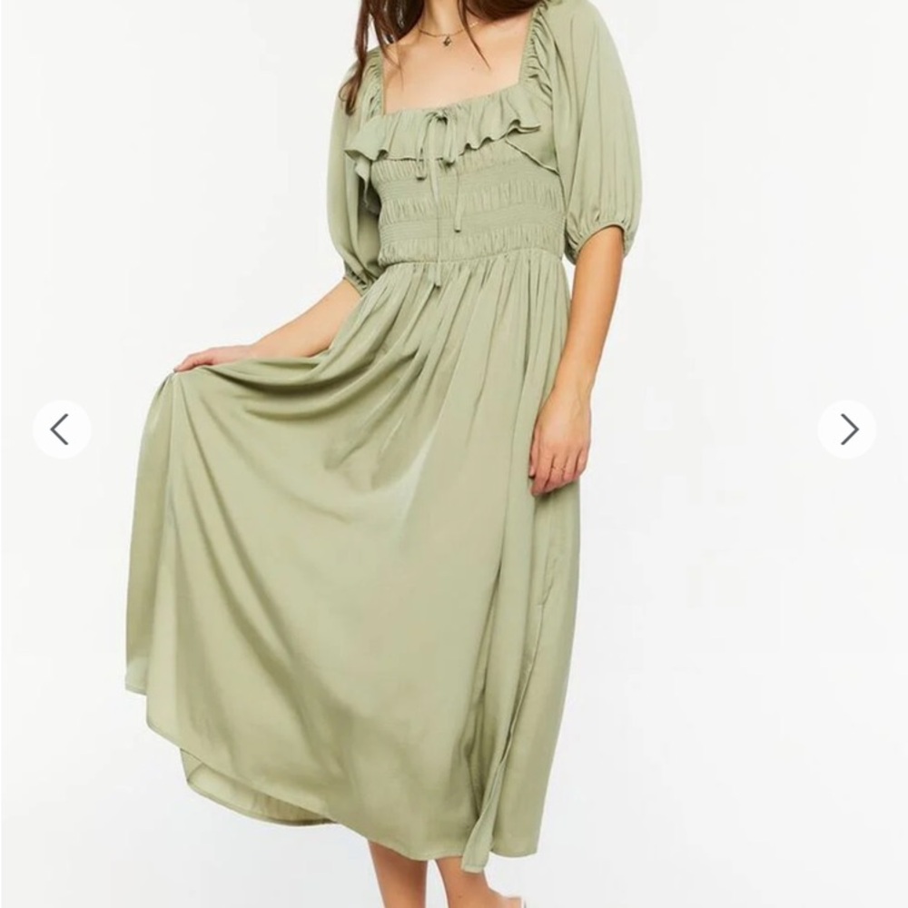 Forever 21 midi peasant dress